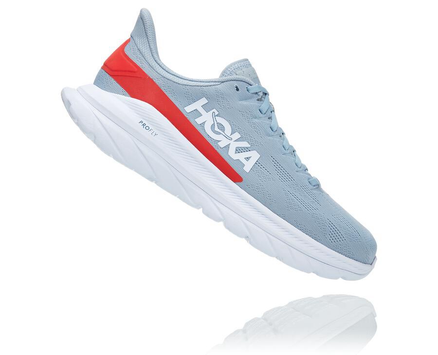 Hoka One One Løbesko Herre - Mach 4 - Blå/Hvide - 671204MLC